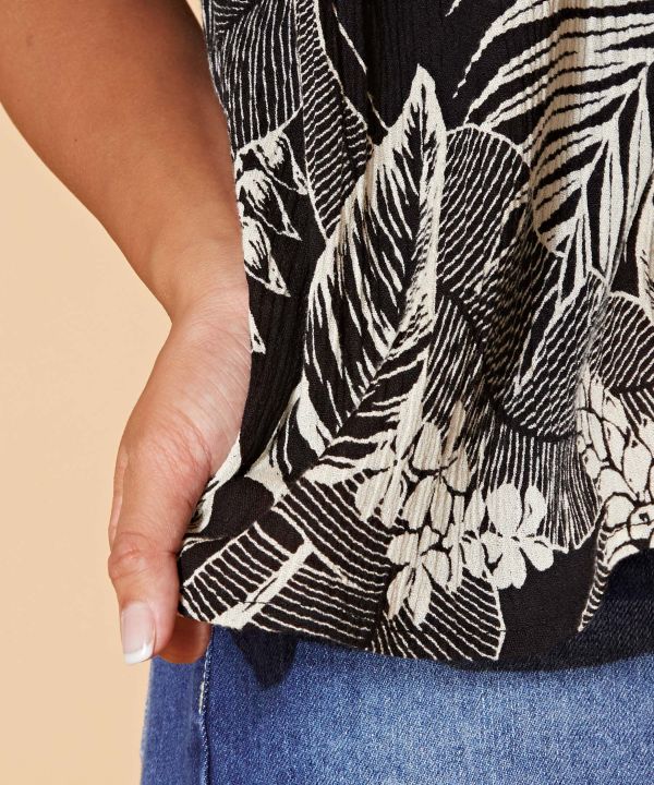 Botanical ALOHA Convertible Blouse