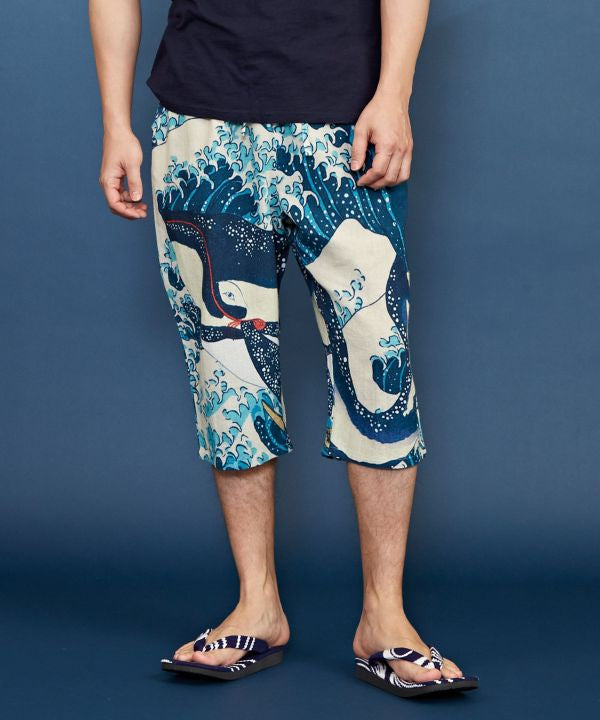 UKIYOE Printed SUTETEKO Pants