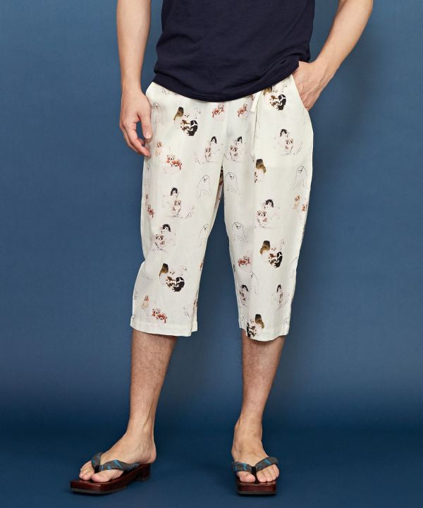 UKIYOE Printed SUTETEKO Pants