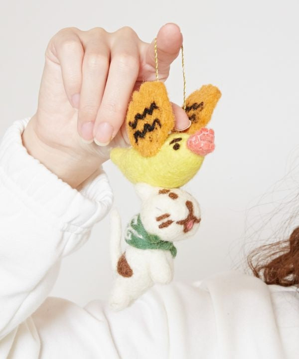 OKAKA and Bird Felt Ornament