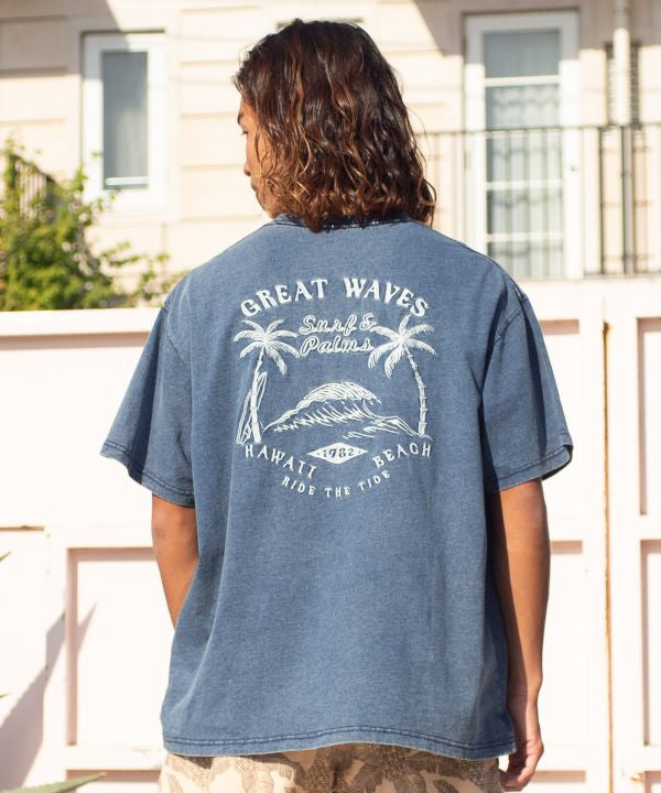 SURFï¼Palms Washed Cotton Men's Tee