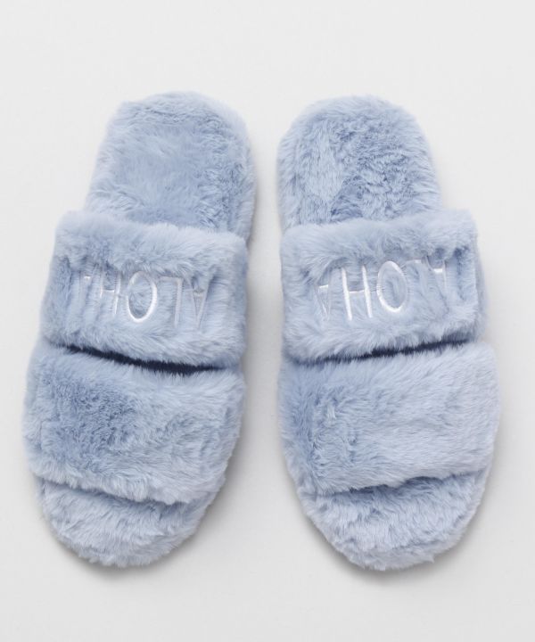 Faux Fur Aloha Slippers