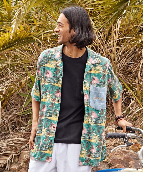 SURFï¼Palms Chill Out Aloha Shirt