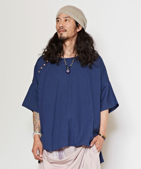 Linen Mix Oversized Unisex Top