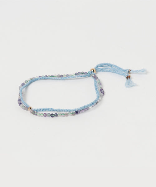 INDIGO Dye Hemp Cotton Anklet