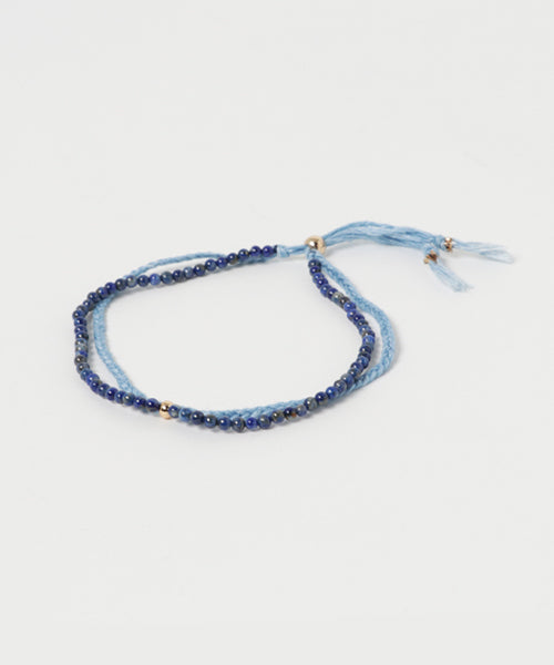 INDIGO Dye Hemp Cotton Anklet