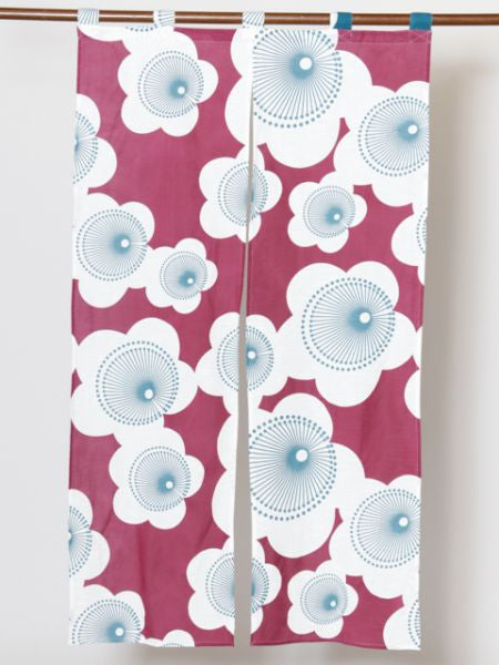 Japanese Flower NOREN Door Curtain