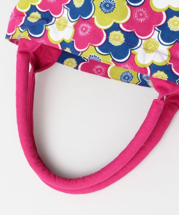 Floral Print Bucket Tote Bag