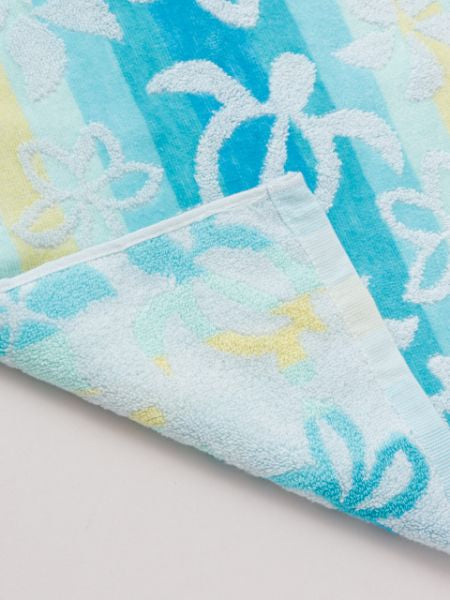 Plumeria Honu Face Towel