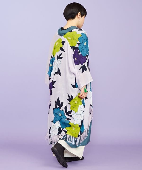 Classic Japanese Flower Pattern KIMONO Cardigan