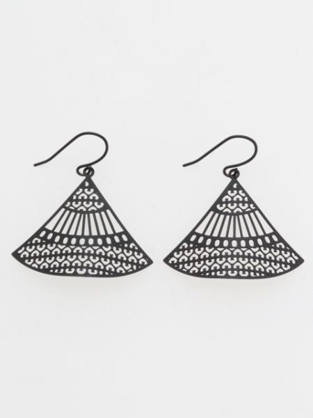 Openwork Fan Earrings