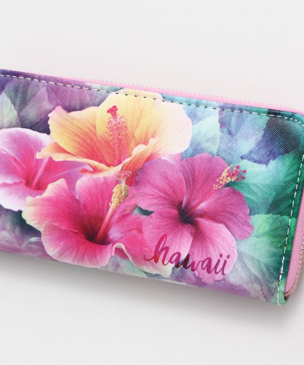 HAWAIIAN Flower Long Wallet