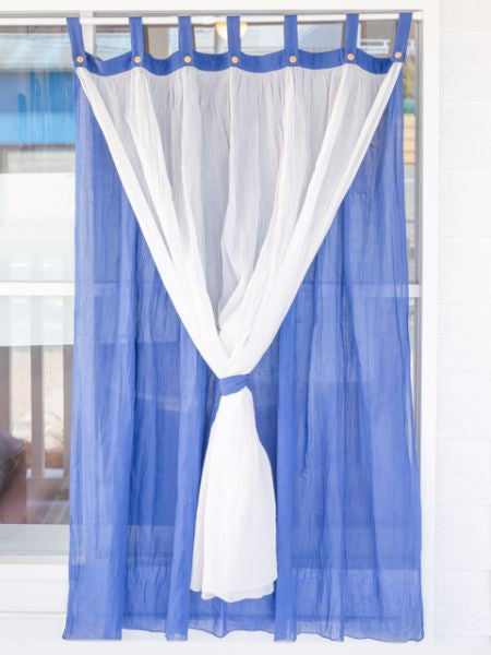 Layered Gauze Cotton Curtain 138cm