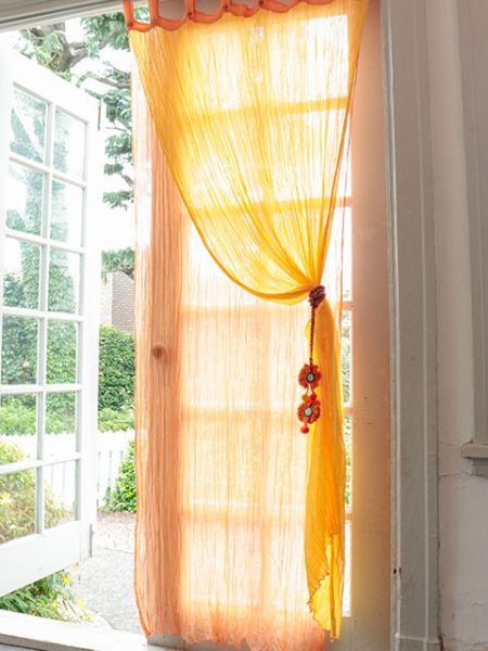 Layered Gauze Cotton Curtain 200cm