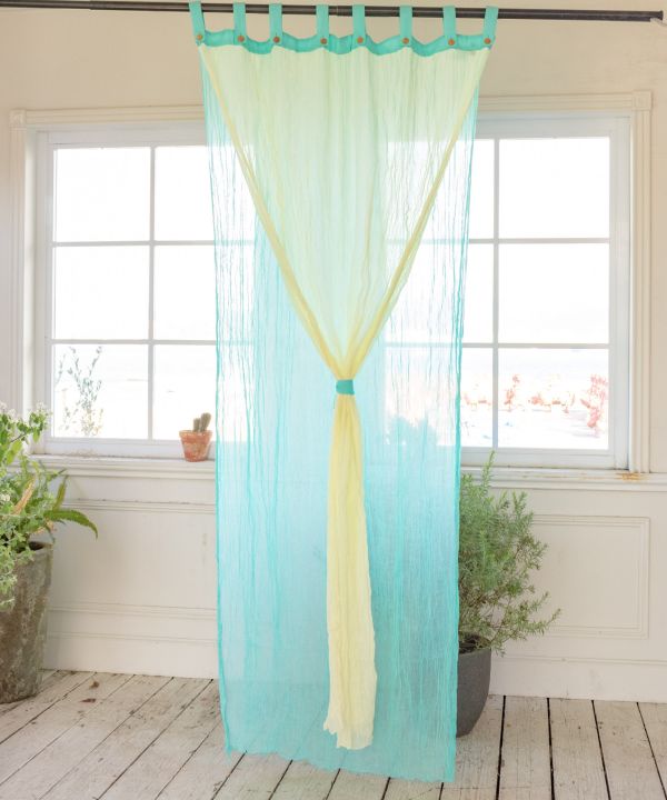 Layered Gauze Cotton Curtain 200cm