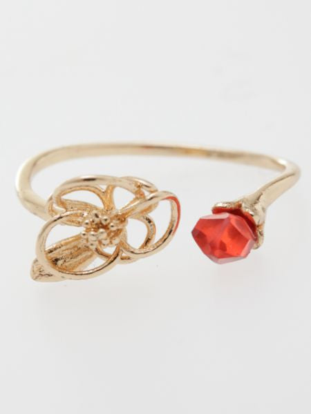 Openwork Flower Ring