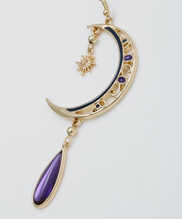 Sun and Crescent Moon Earrings