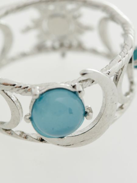 Sun and Crescent Moon Ring