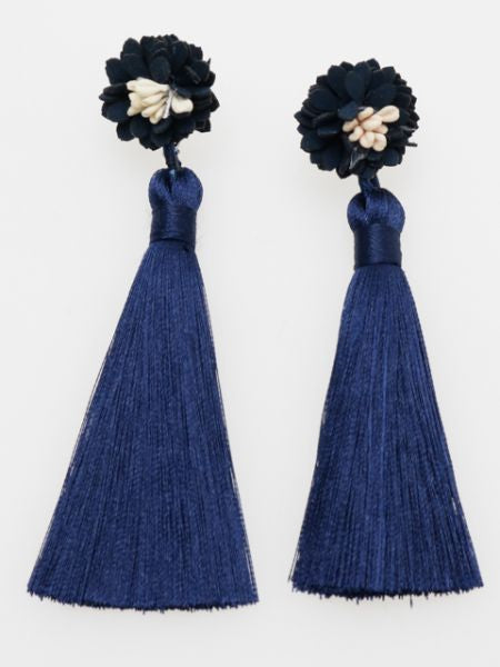 Chrysanthemum Tassel Earrings