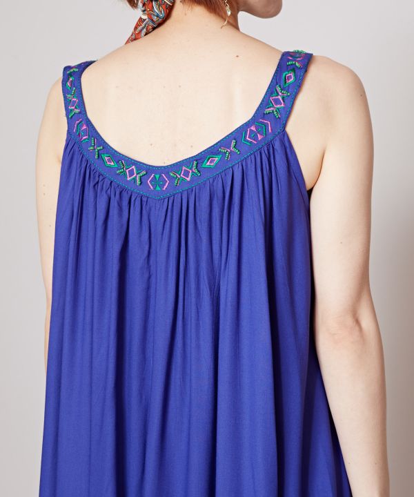 Flare Sleeveless Camisole Dress