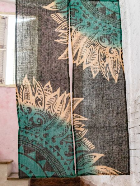 Leap Feather Jute NOREN Curtain