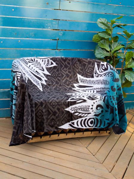 Navajo Feather Pattern Bed Cover | Multi Cloth