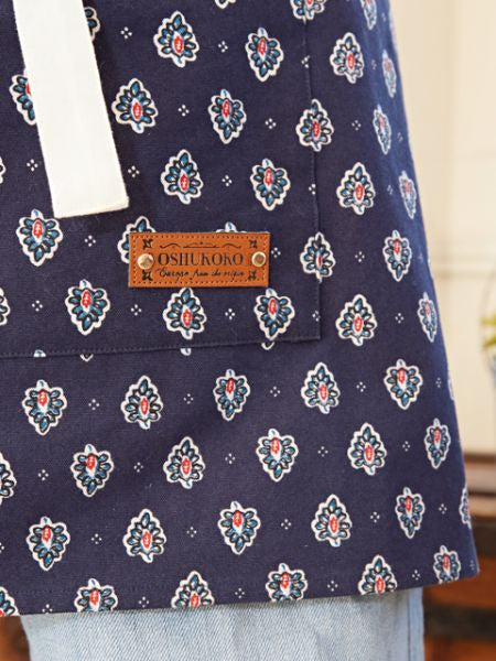 Provence Pattern Short Apron