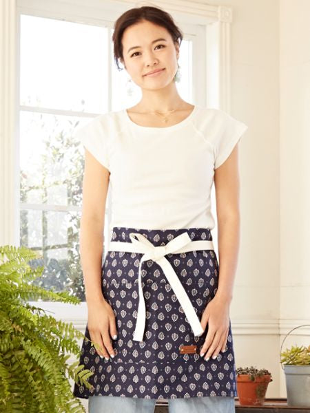 Provence Pattern Short Apron