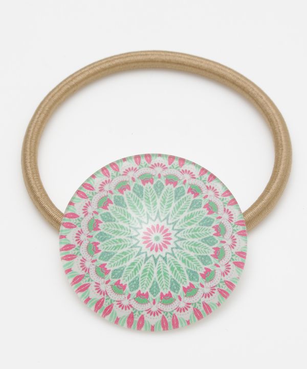 Mandala Charm Hair Tie