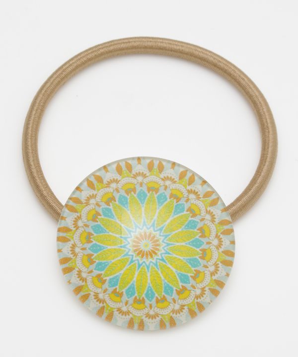 Mandala Charm Hair Tie