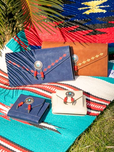 Navajo Embroidery Long Wallet