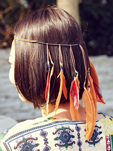 Bohemian Feather Hair Band