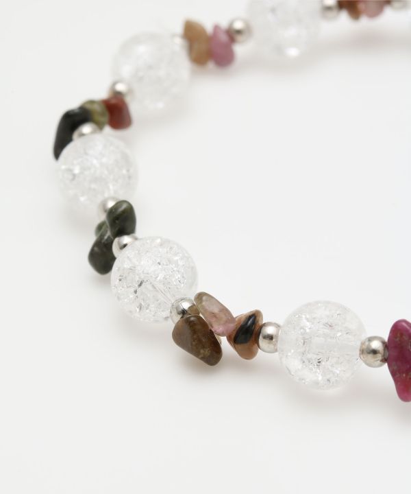 OCT Birthstone Tourmaline x Cracked Crystal Bracelet