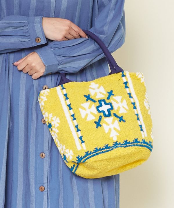 Chenille Embroidery Small Hand Bag