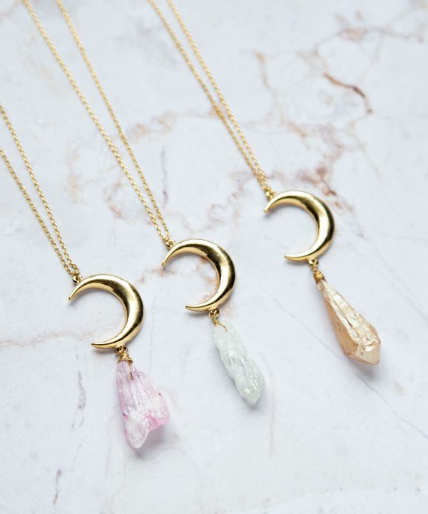 Crescent Moon Pendant Necklace