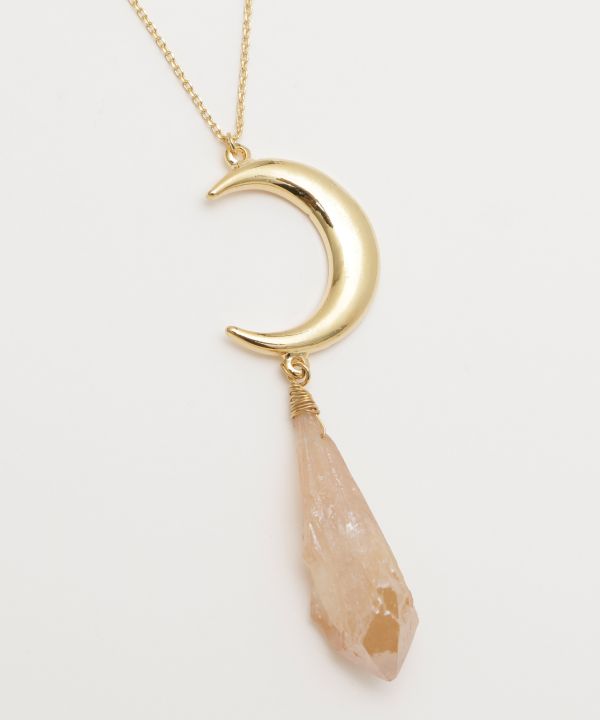 Crescent Moon Pendant Necklace