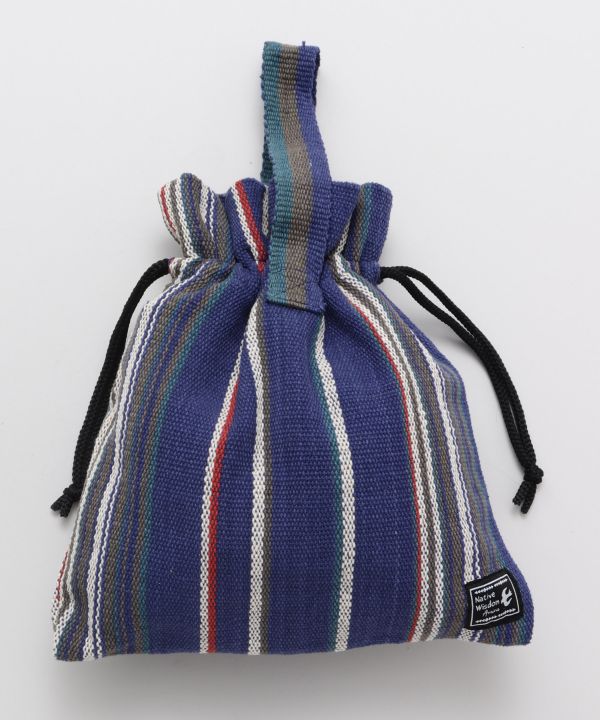 Hand Woven Cotton Drawstring Bag