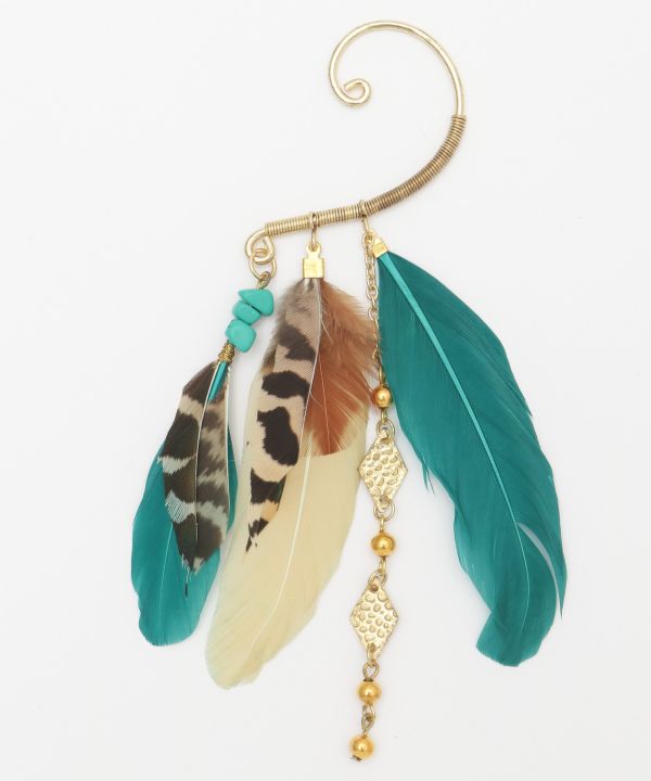 Bohemian Feather Earhook