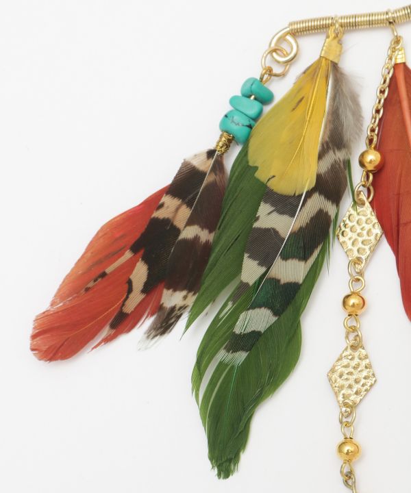 Bohemian Feather Earhook