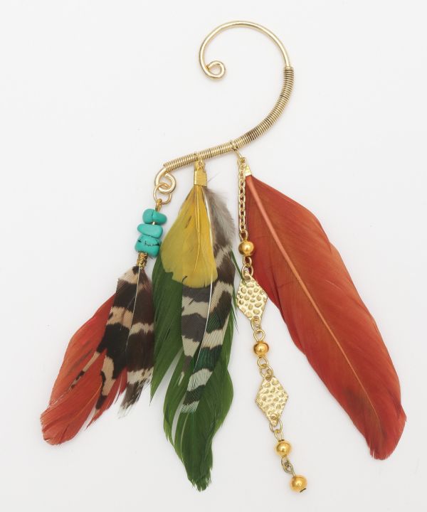 Bohemian Feather Earhook