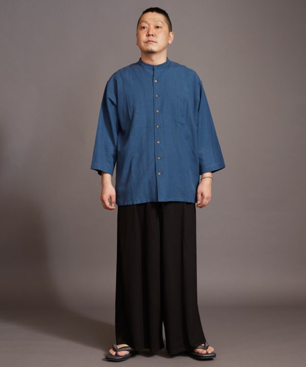 SHOSEI Band Collar Shirt