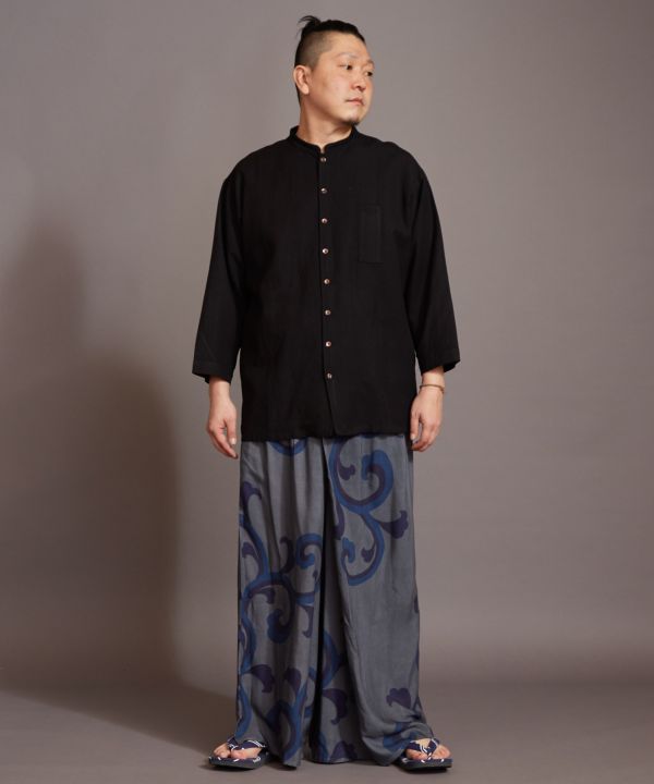 SHOSEI Band Collar Shirt