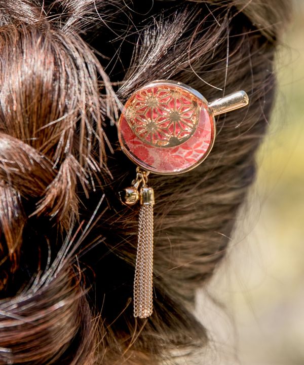 TEMARI KANZASHI Hair Stick - Hemp