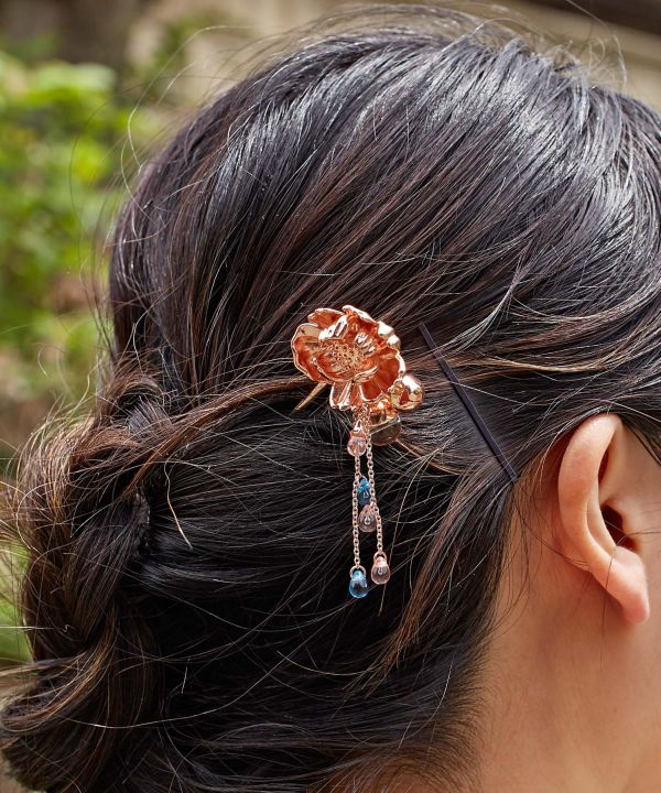 Flower Dew KANZASHI Hair Stick