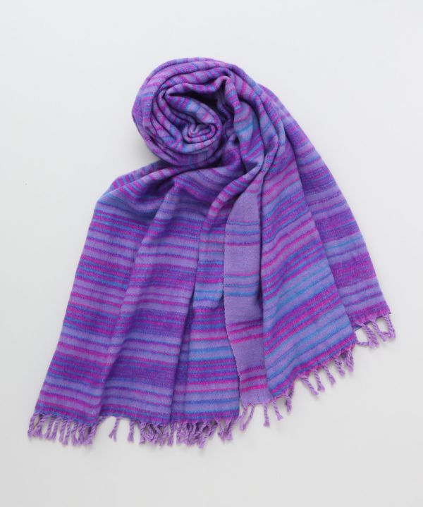 Colorful Striped Large Stole