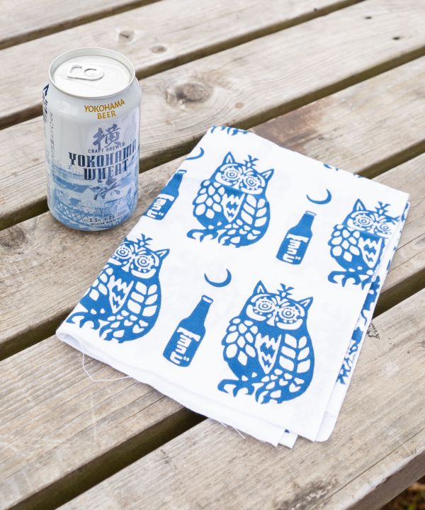 YOKOHAMA BEER x grn x Amina TENUGUI Towel