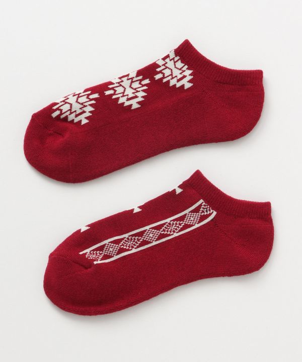 Navajo Pattern Ankle Socks 23-25cm