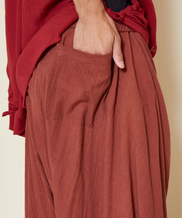 Layered Wrap Harem Pants