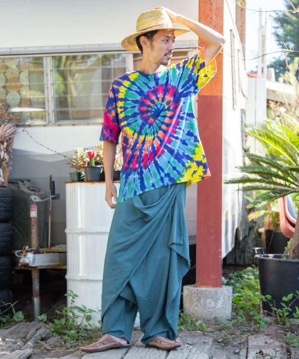 Layered Wrap Harem Pants