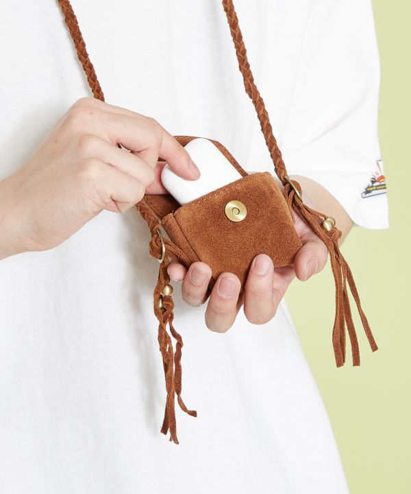 Leather Pouch Necklace